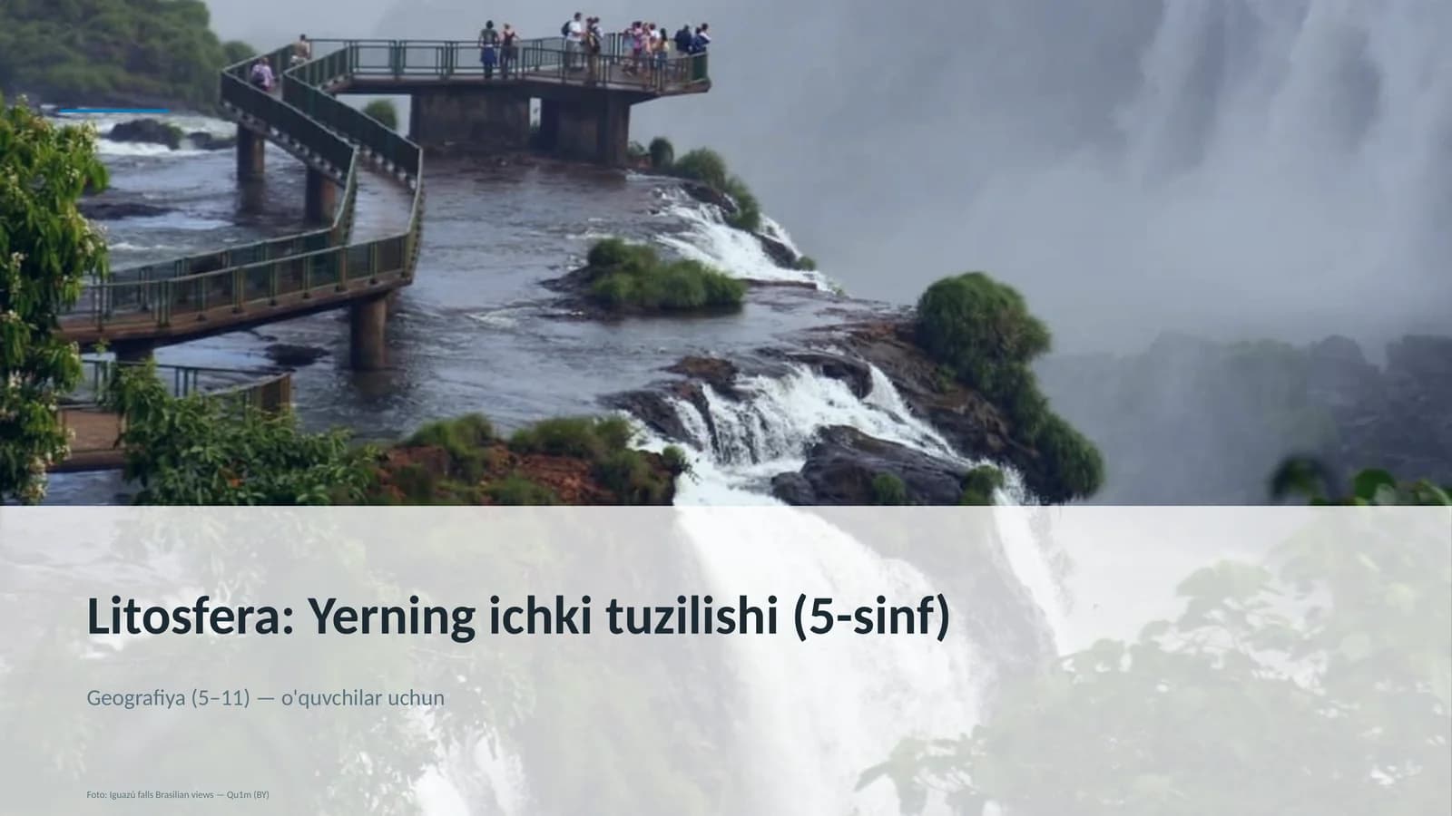 Litosfera: Yerning ichki tuzilishi (5-sinf)