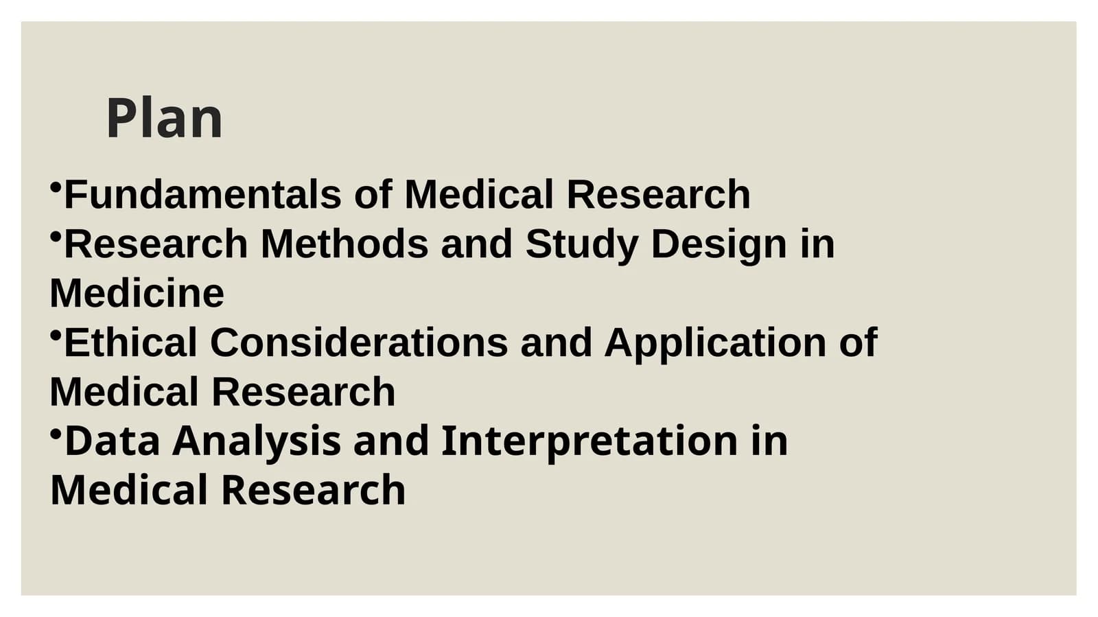 Conducting researb in medicine