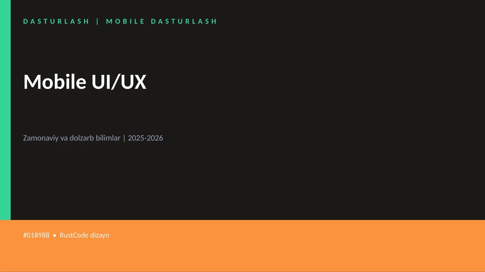 Mobile UI/UX