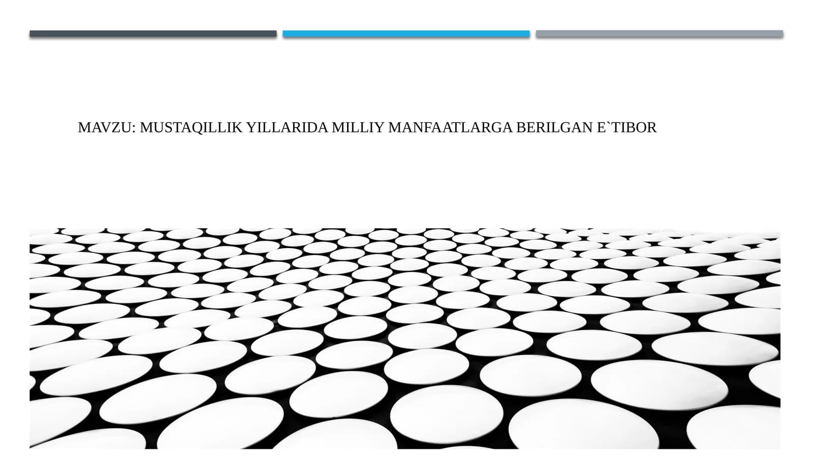 MUSTAQILLIK YILLARIDA milliy manfaatlarga berilgan e`tibor