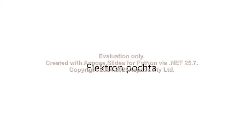 Elektron pochta