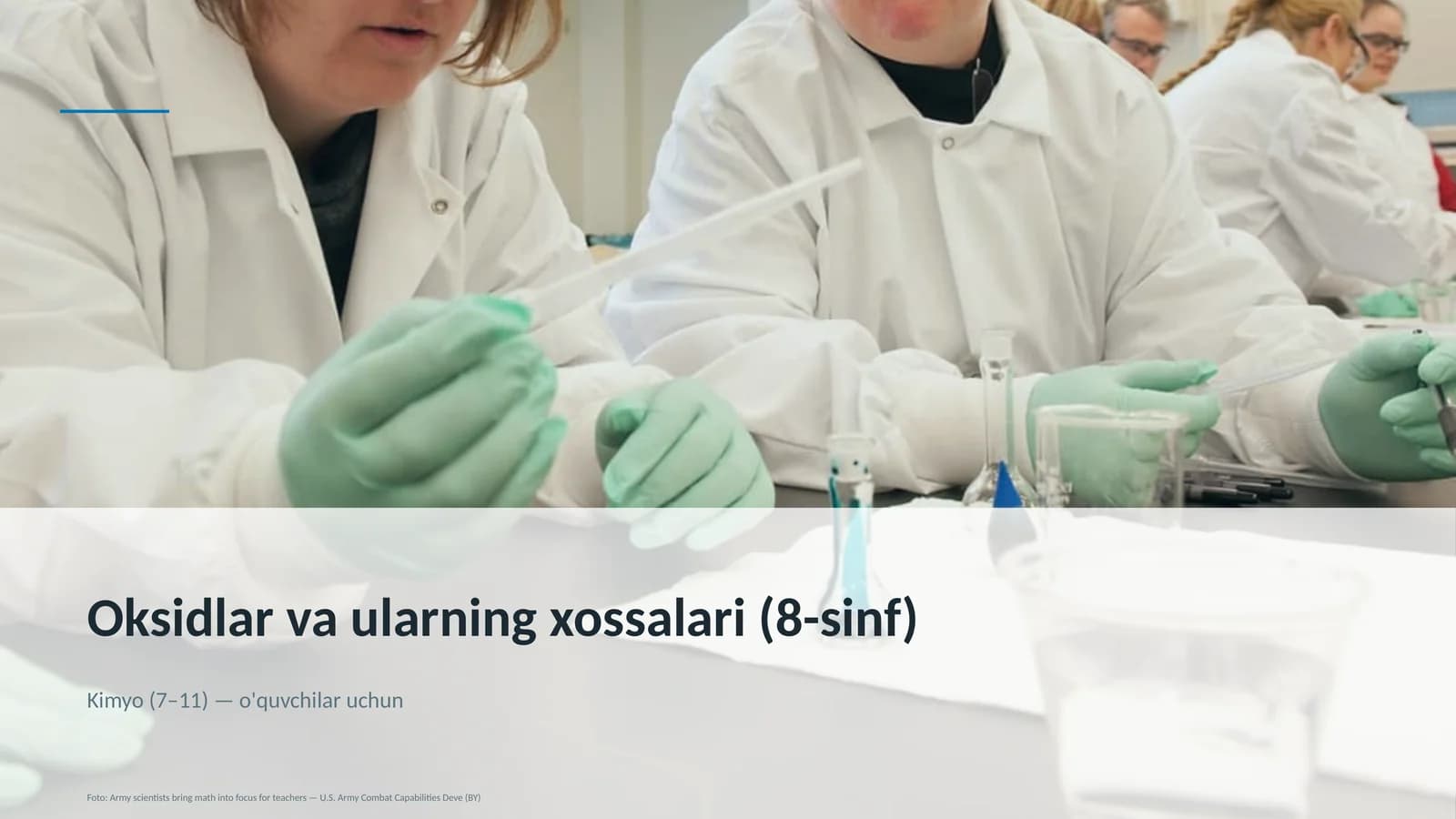 Oksidlar va ularning xossalari (8-sinf)