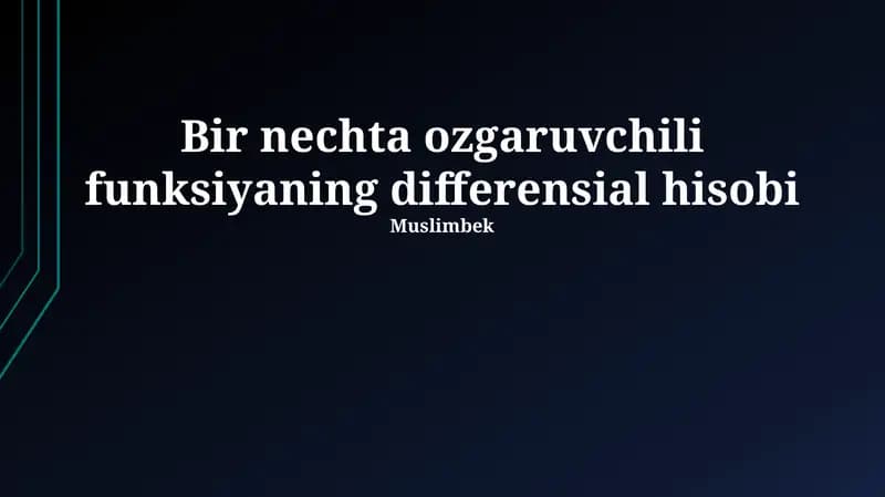 Shartli ekstremumlar