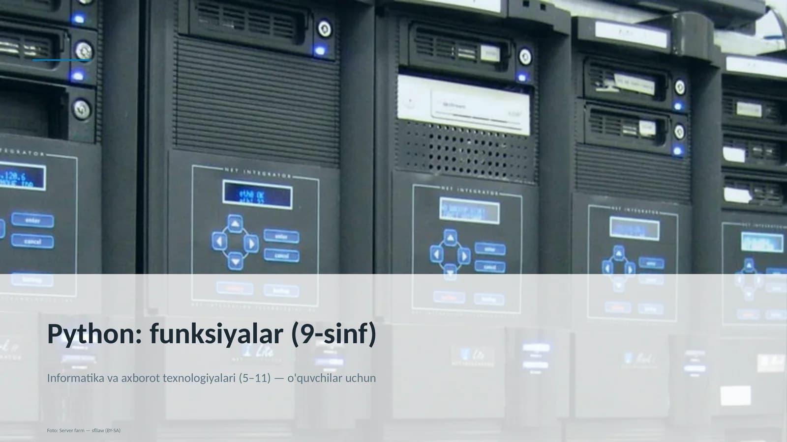 Python: funksiyalar (9-sinf)