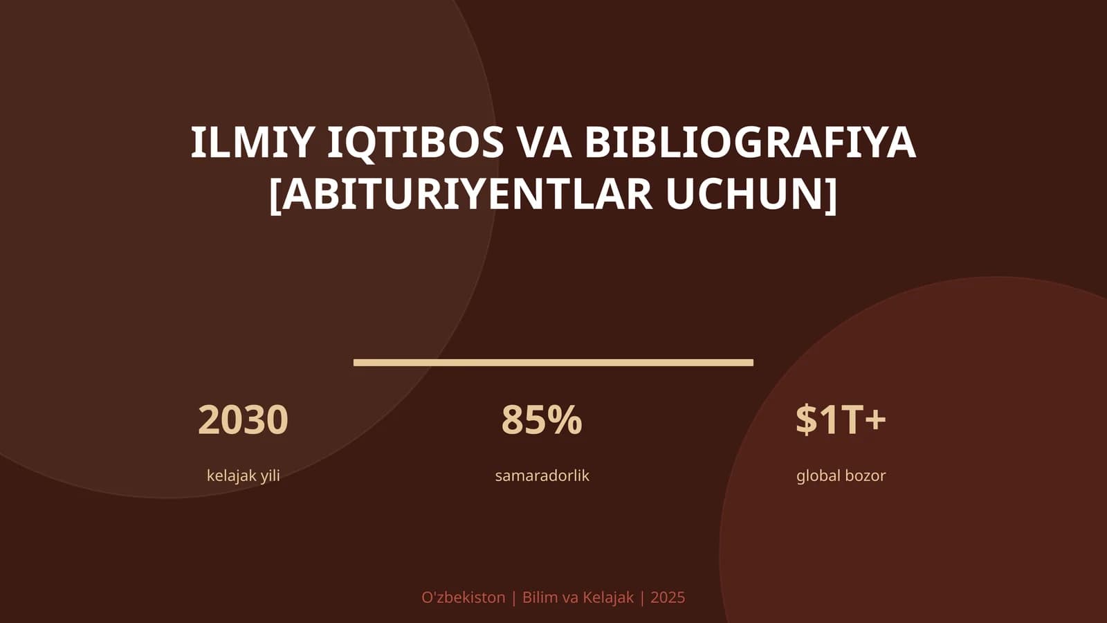 Ilmiy iqtibos va bibliografiya [abituriyentlar uchun]