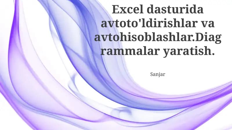 Excel Dasturi