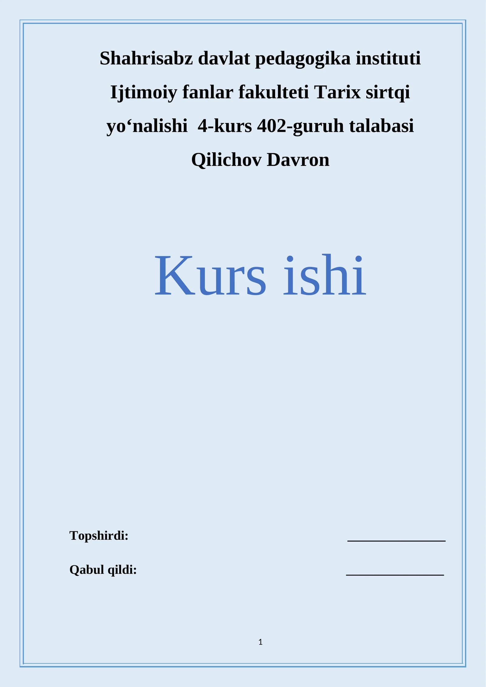 XX asr oxiri XXI asr boshlarida xalqaro munosabatlarda AQSHning oʻrni