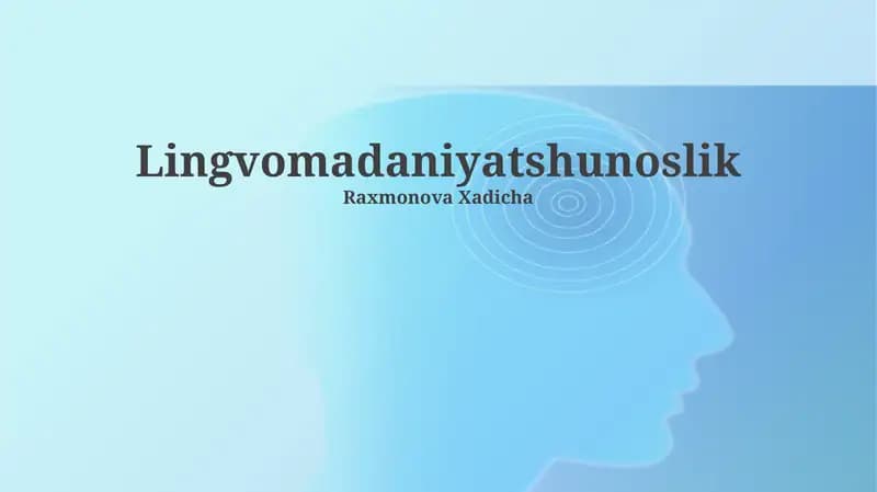 Madaniy tilshunoslik