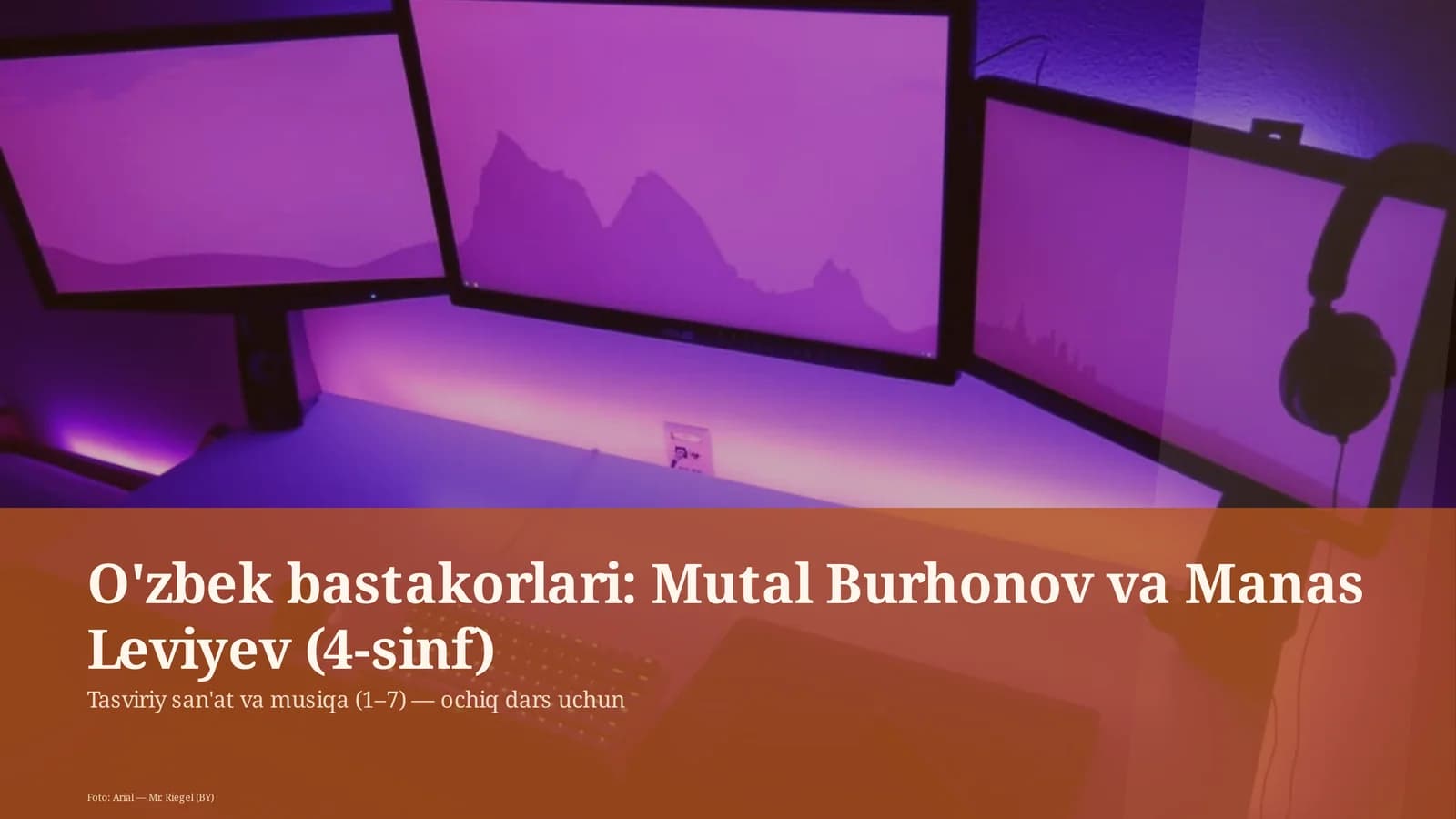 Tasviriy san'at va musiqa (1–7) — ochiq dars uchun