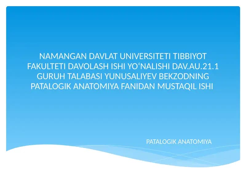 PATOLOGIKANATOMIYA