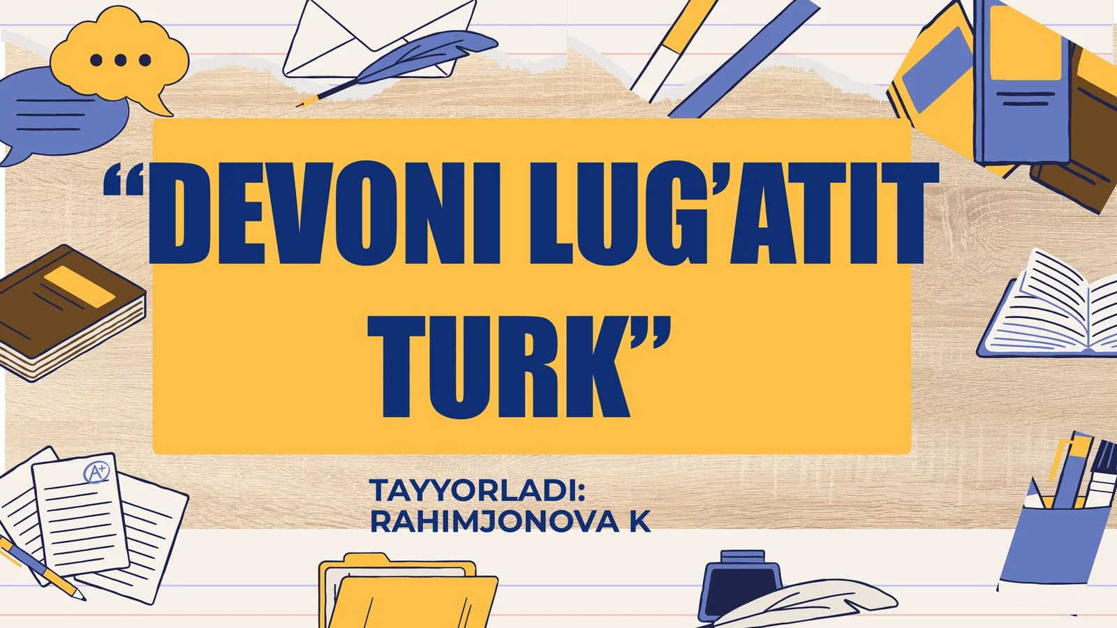DEVONI LUG’ATIT TURK