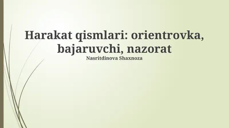 Harakat fazalari