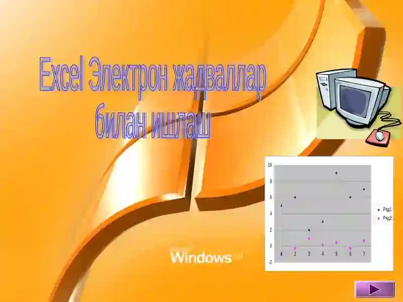 Excel Электрон жадваллар билан ишлаш
