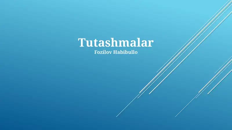 Tutashmalar