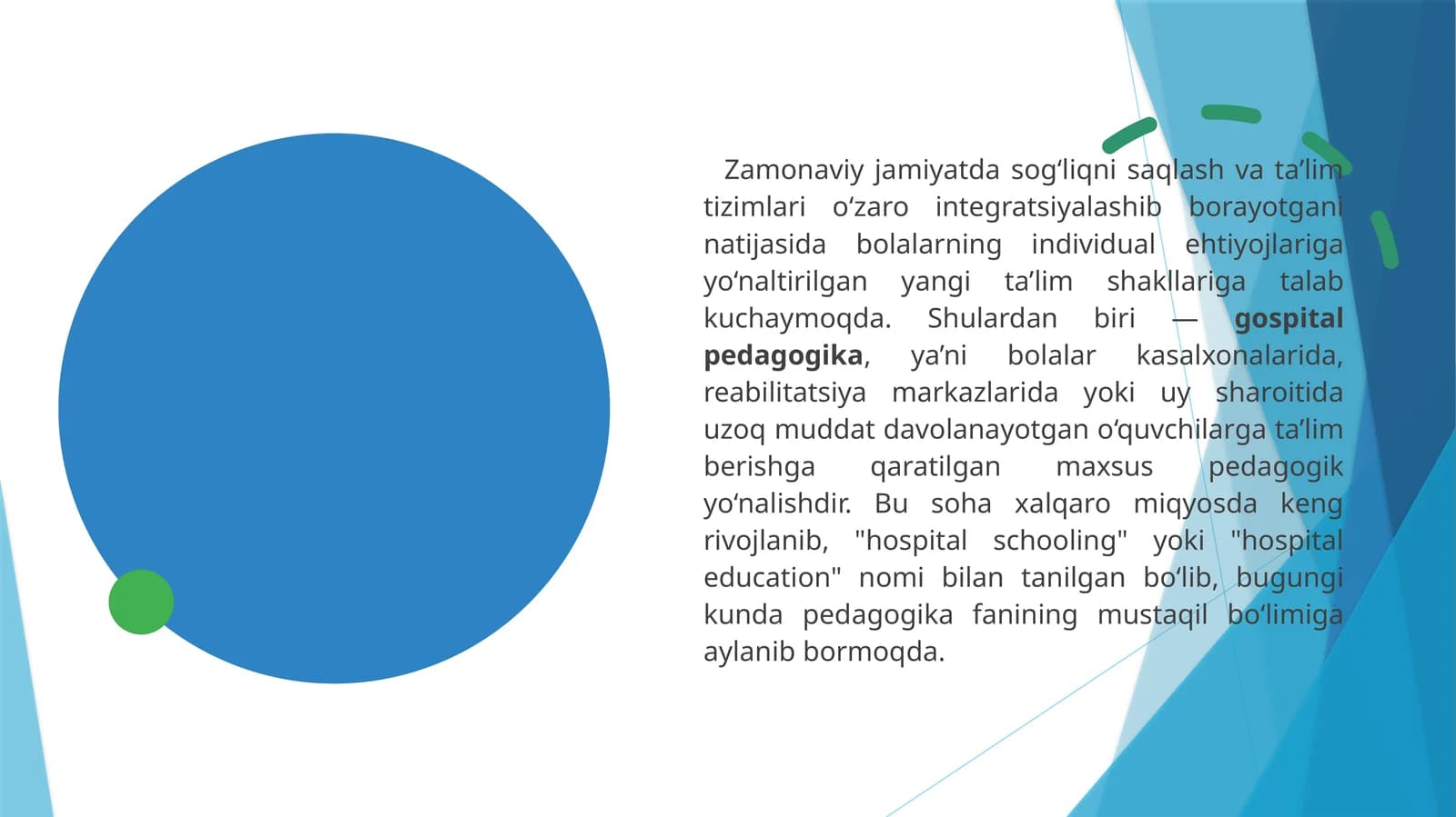 Maxsus Pedagogik Yo‘nalishlar