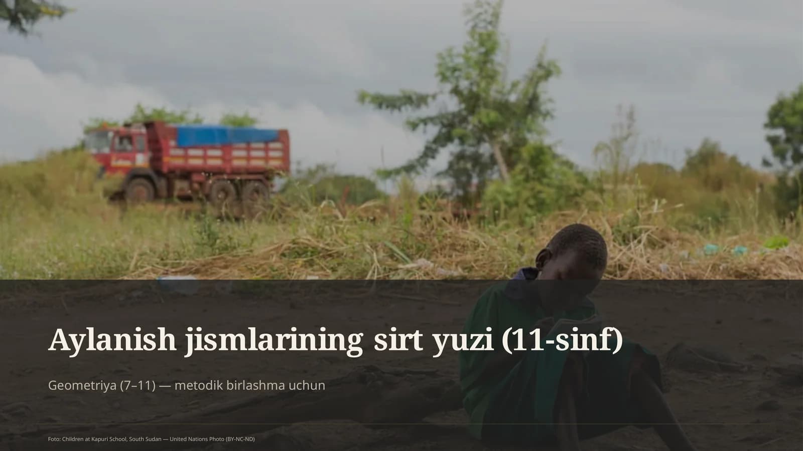 Aylanish jismlarining sirt yuzi (11-sinf)