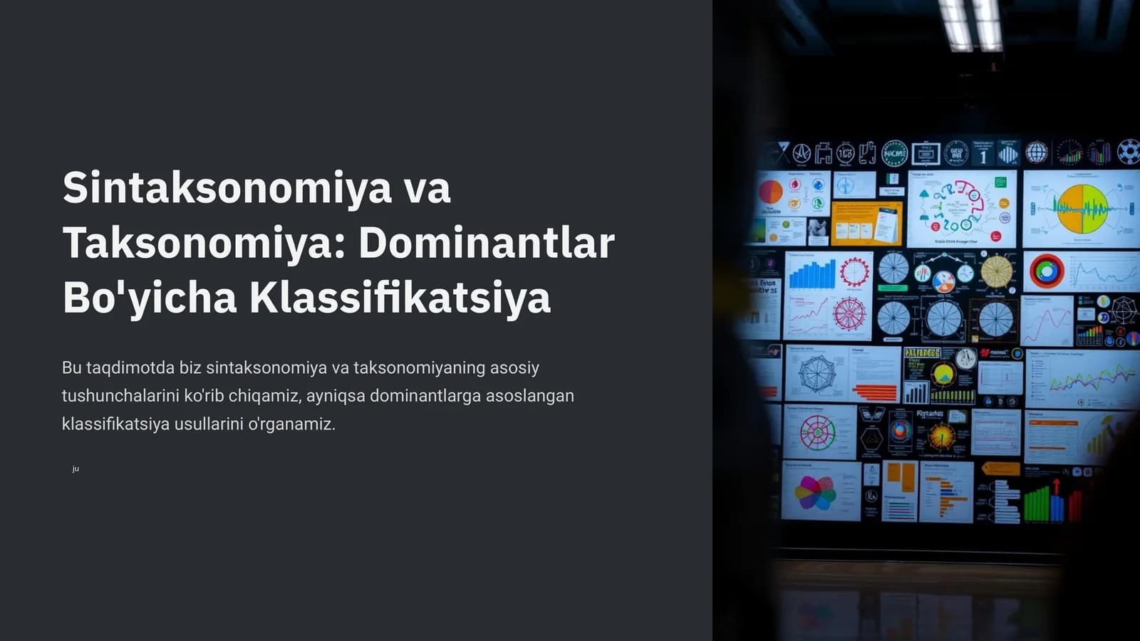 Sintaksonomiya va Taksonomiya: Dominantlar Bo'yicha Klassifikatsiya