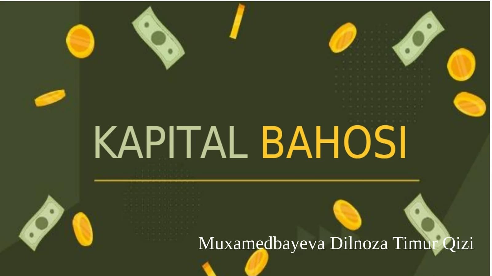 Kapital bahosi.