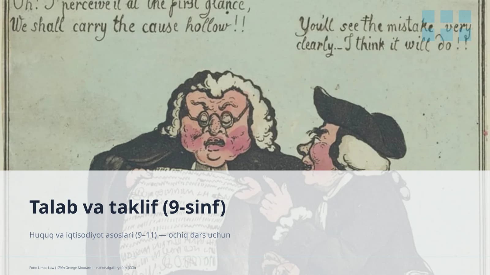 Talab va taklif (9-sinf)