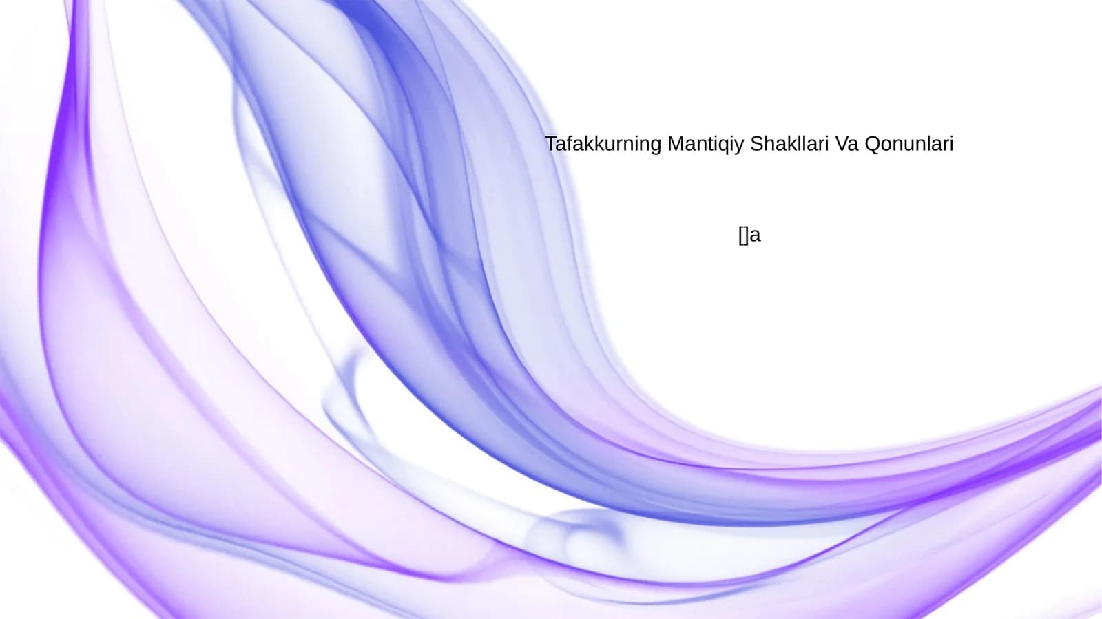 Tafakkurning Mantiqiy Shakllari Va Qonunlari