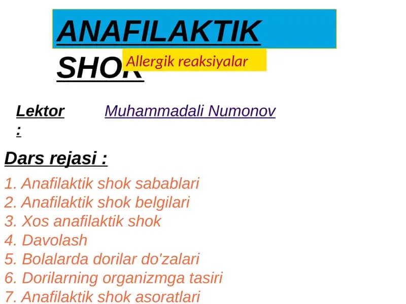 ANAFILAKTIKSHOK