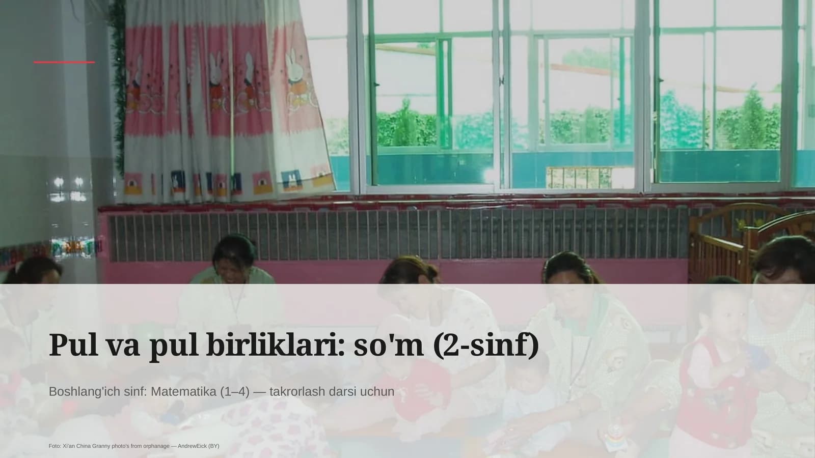 Pul va pul birliklari: so'm (2-sinf)