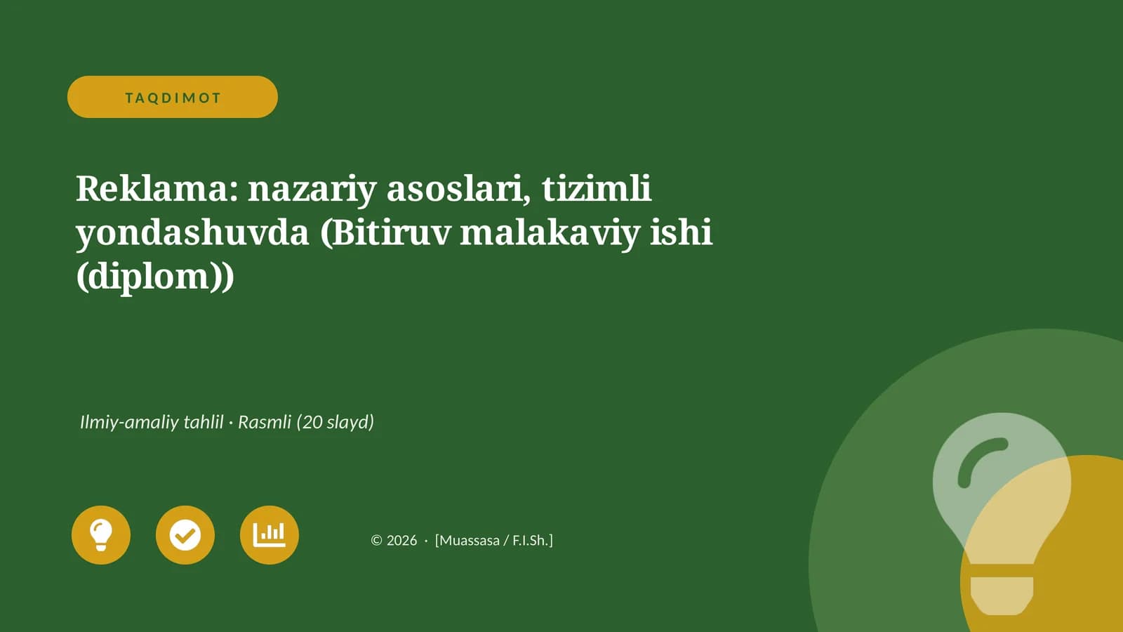 Taqdimot Reklama
