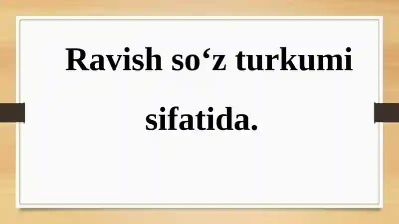 Ravishlar