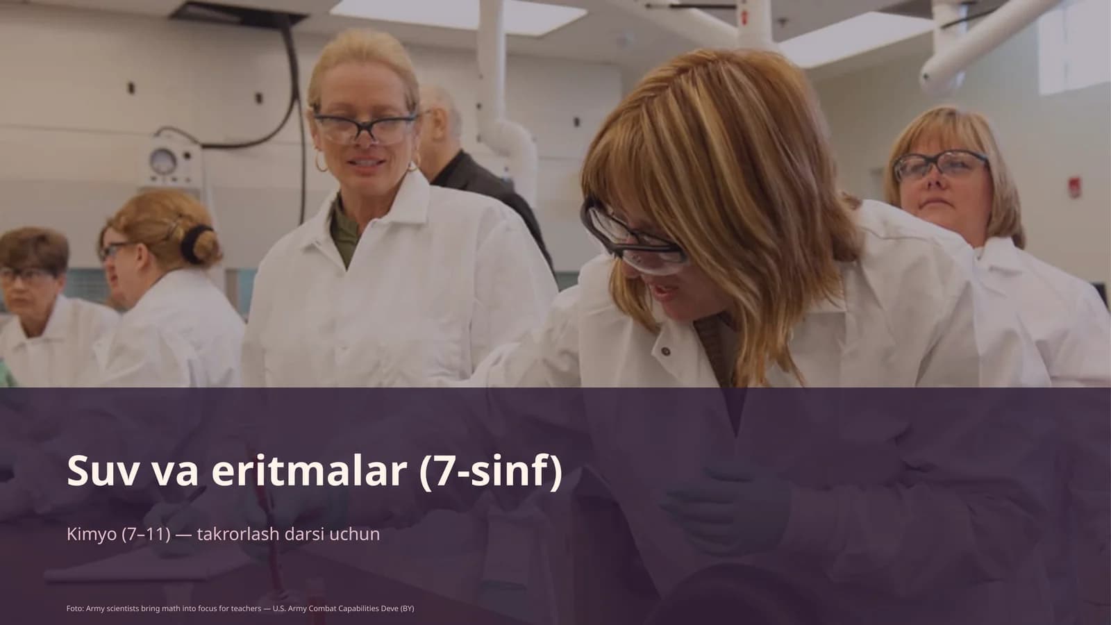 Suv va eritmalar (7-sinf)