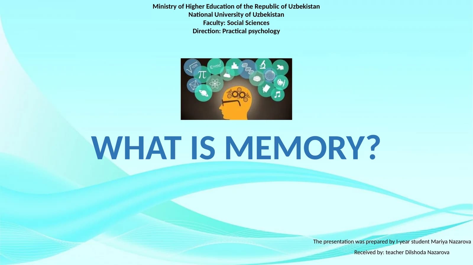 WHAT IS MEMORY?