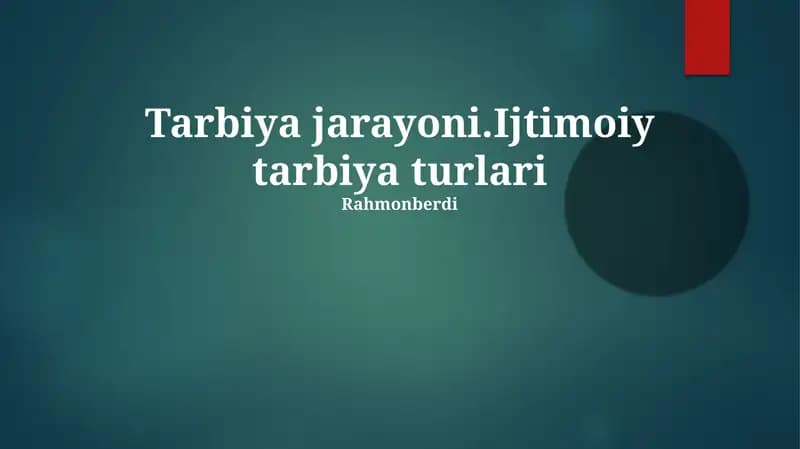 Ijtimoiy ta'lim