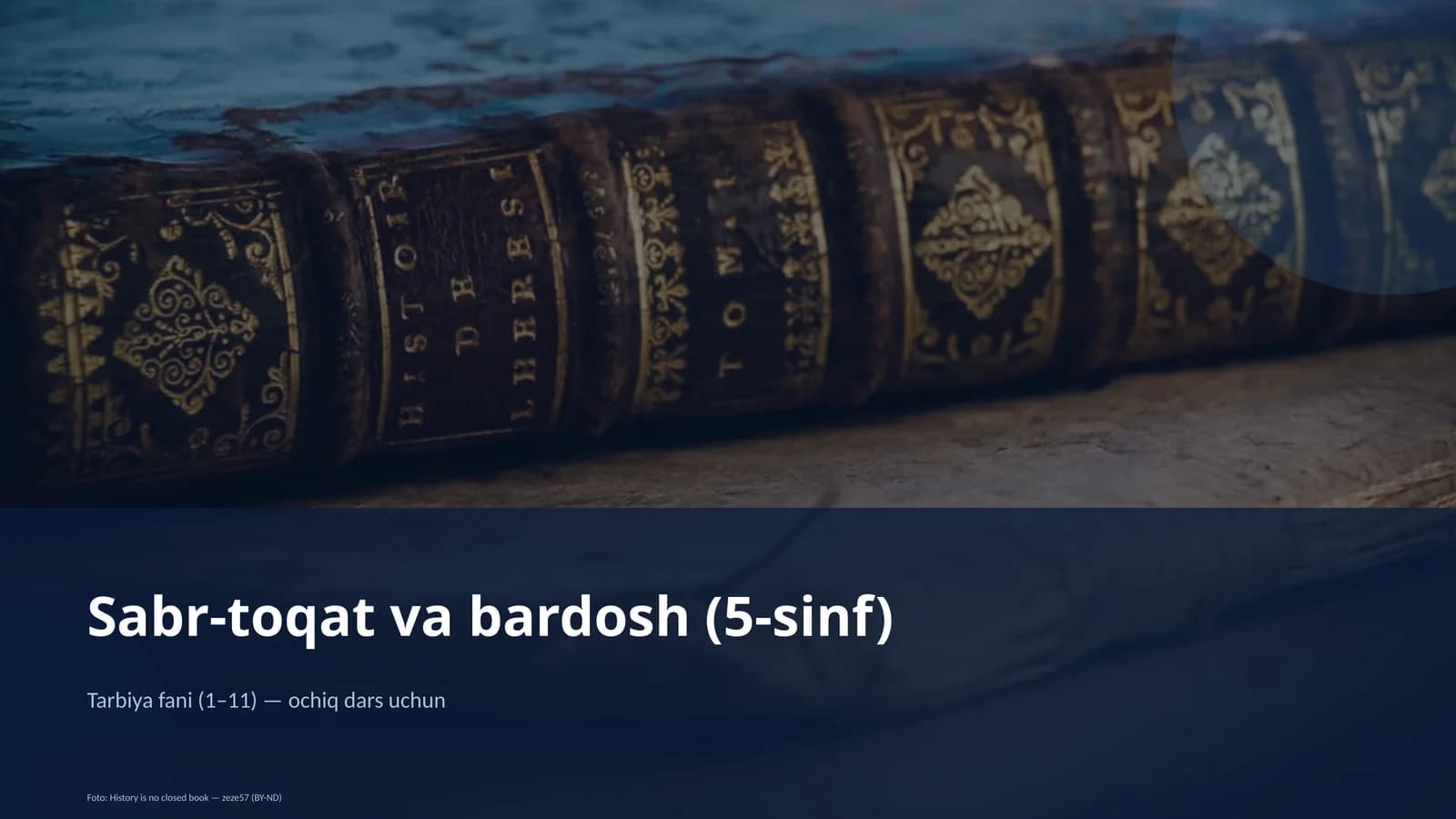 Sabr-toqat va bardosh (5-sinf)