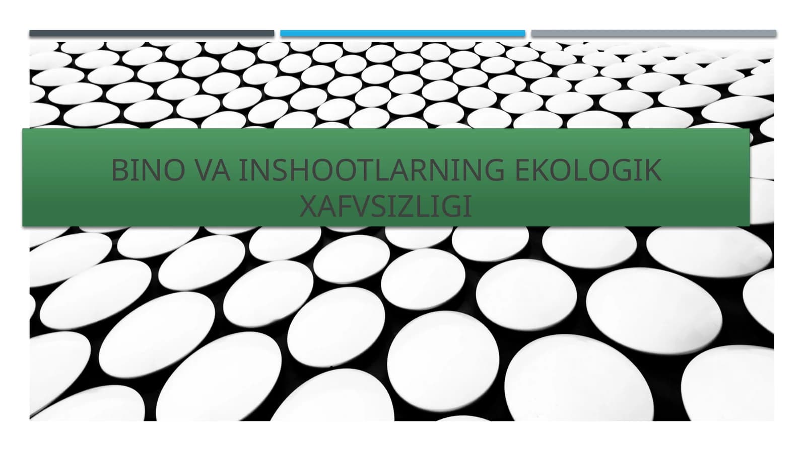 Binovainshootlarning ekologik xavfsizligi