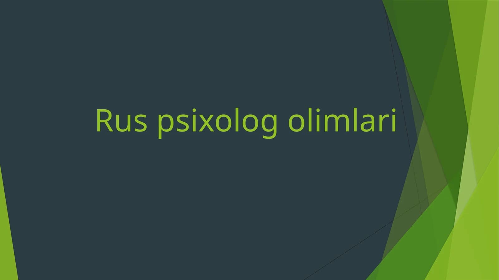 Rus psixolog olimlari