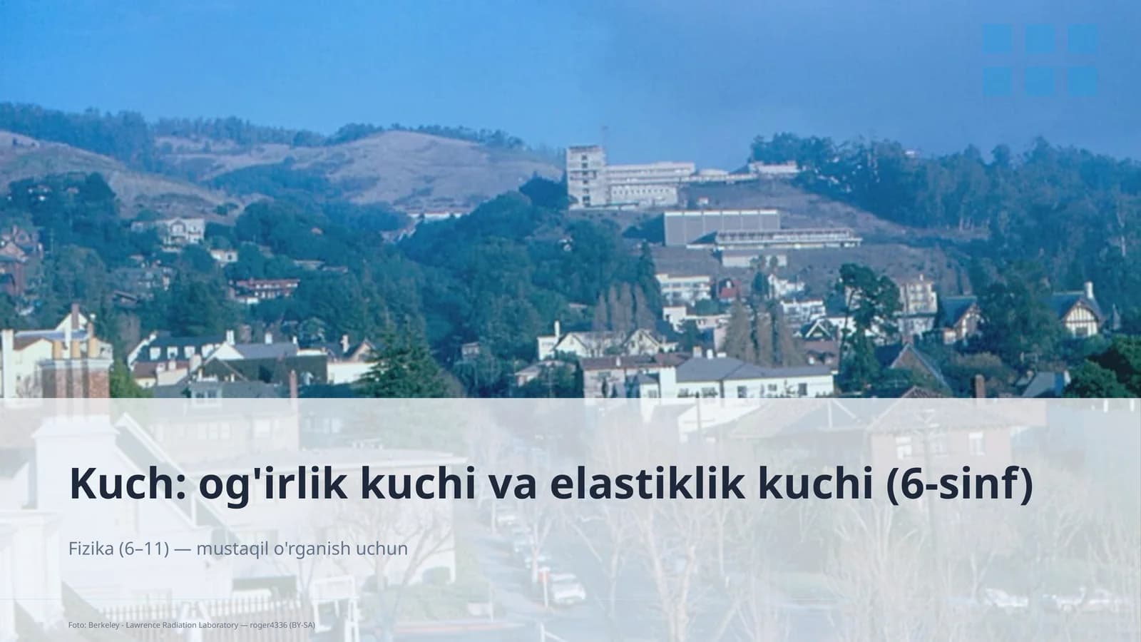Fizika (6–11) — mustaqil o'rganish uchun