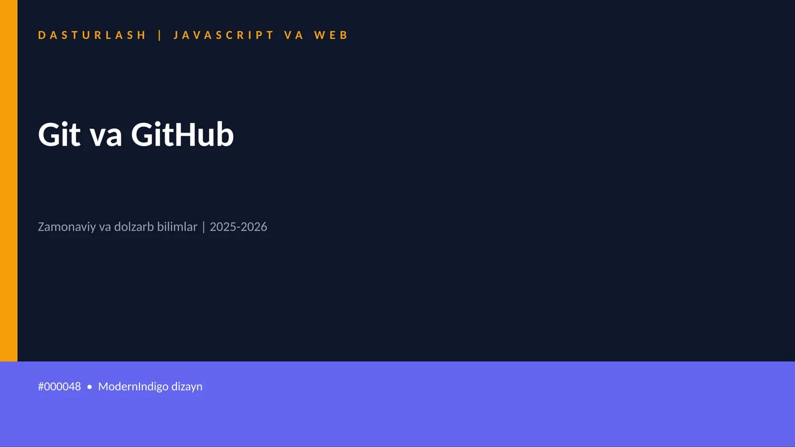 Git va GitHub