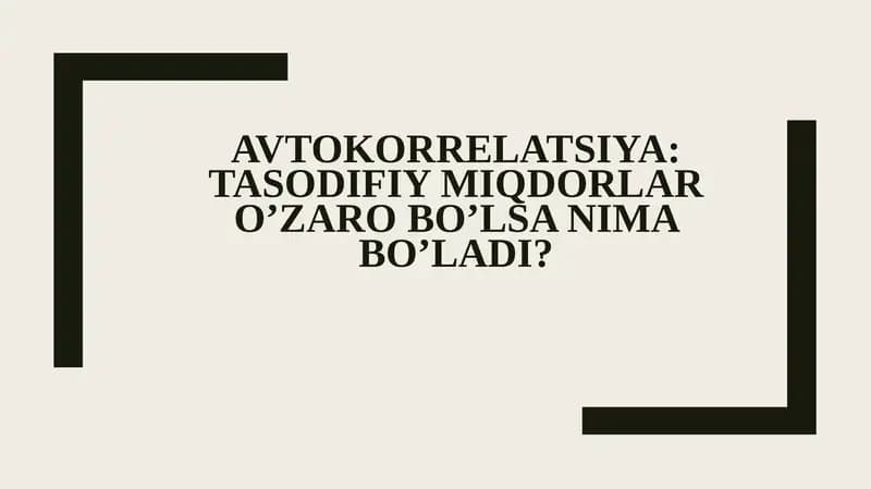 Avtokorrelyatsiya