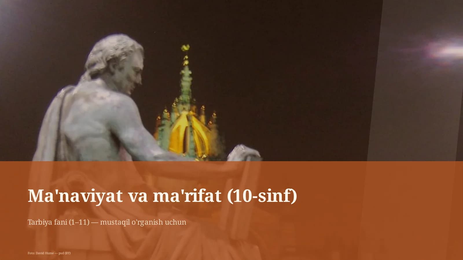 Ma'naviyat va ma'rifat (10-sinf)