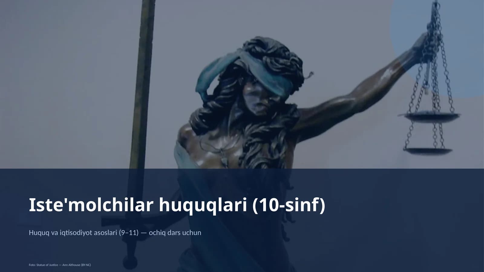 Iste'molchilar huquqlari (10-sinf)