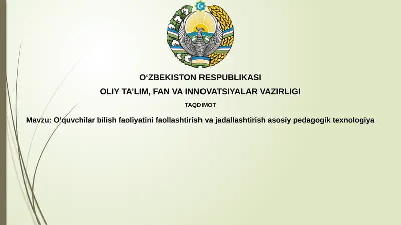 O‘quvchilarbilish faoliyati