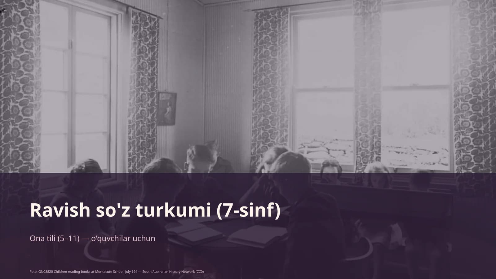 Ravish so'z turkumi (7-sinf)
