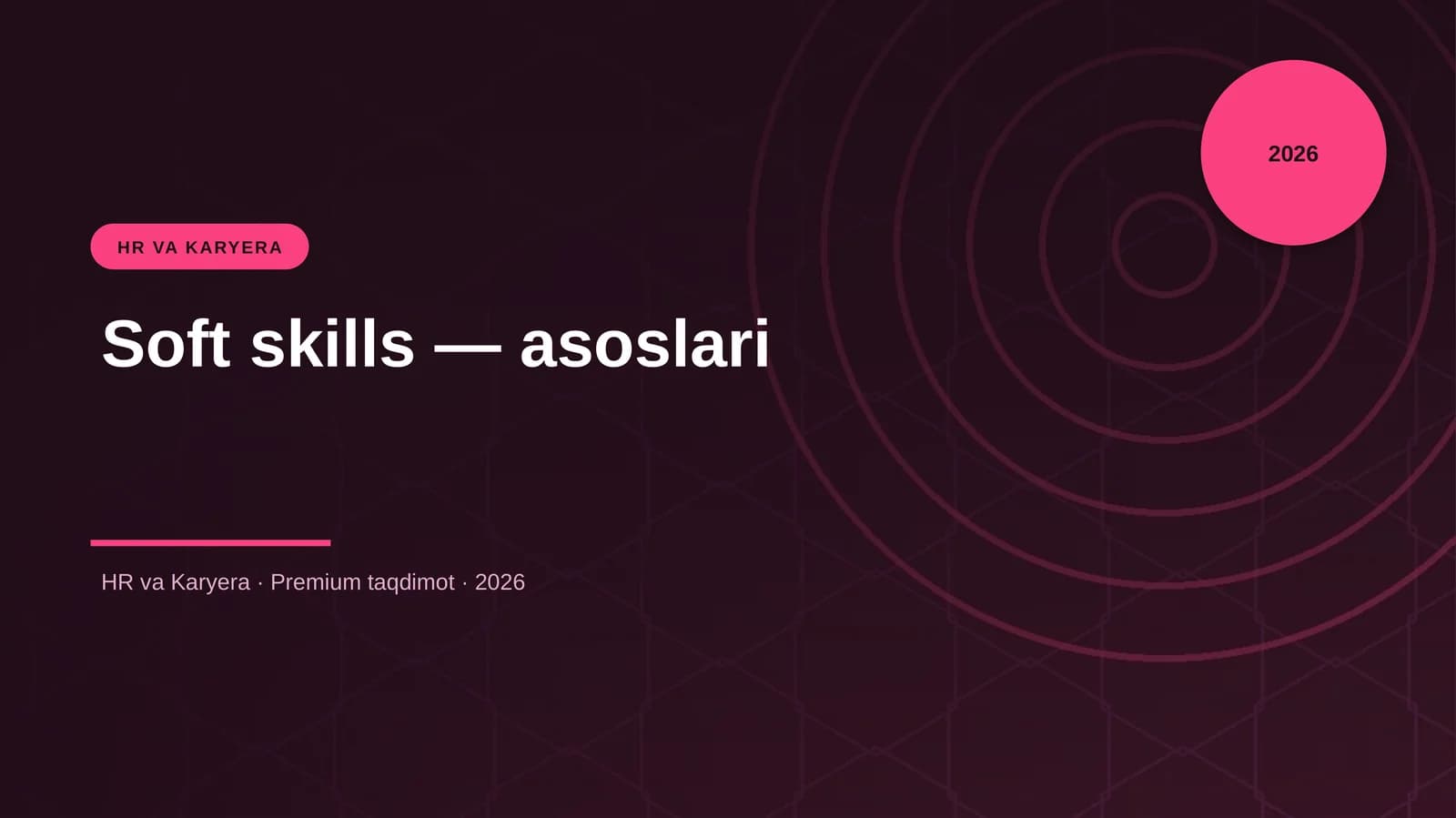 Soft skills — asoslari