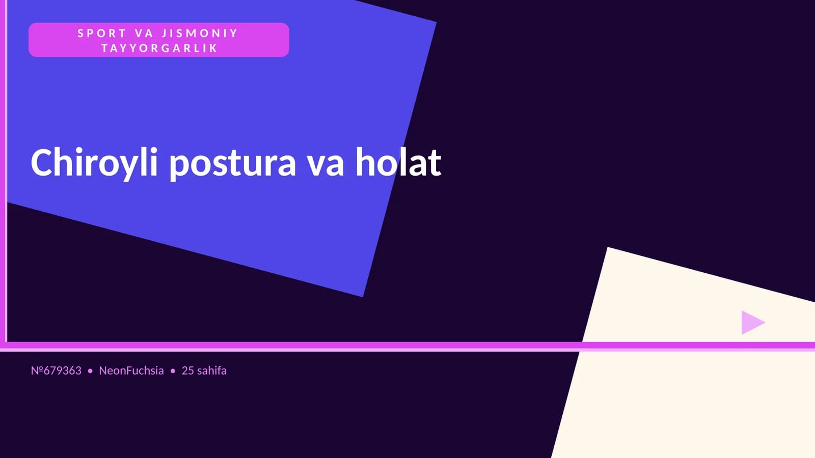 Chiroyli postura va holat