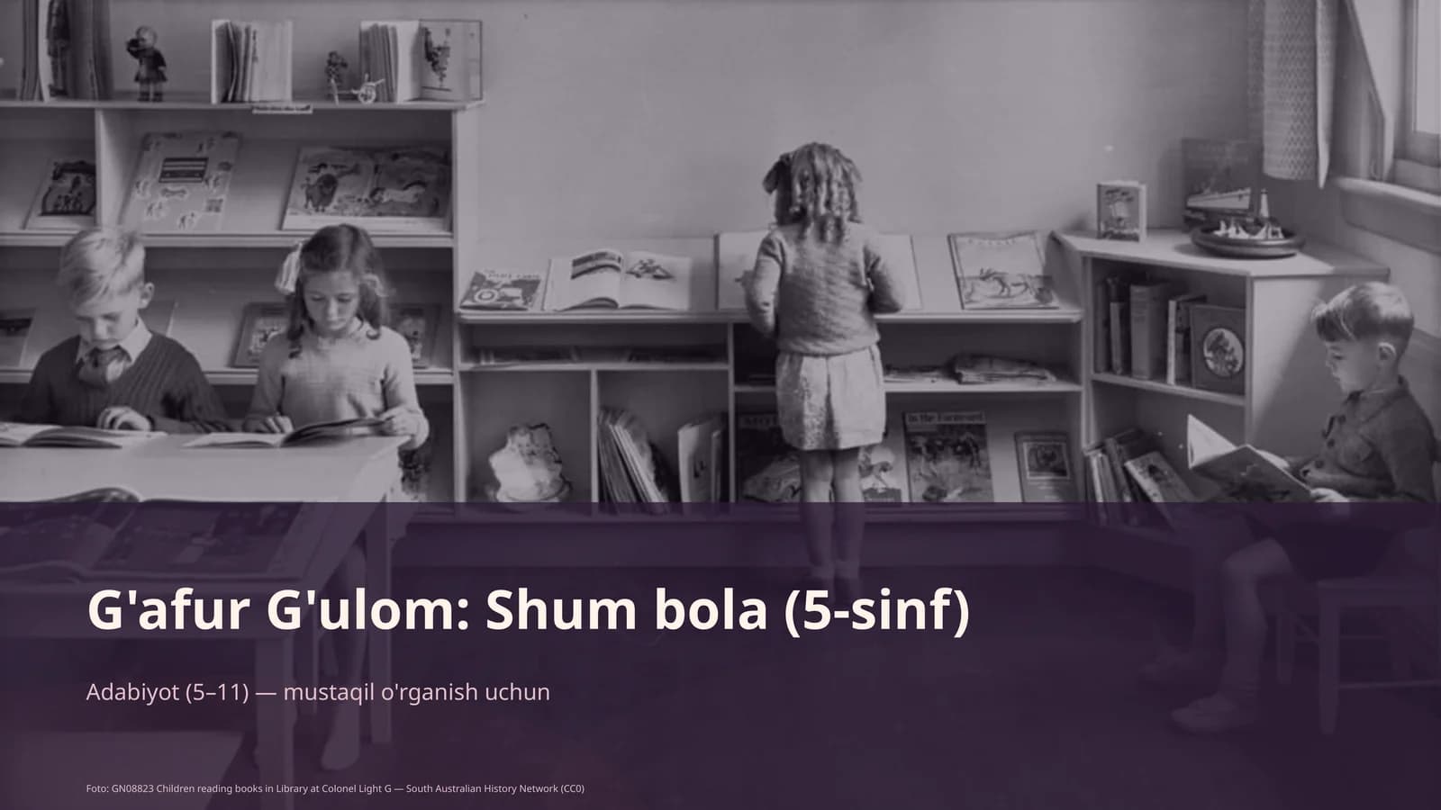 G'afur G'ulom: Shum bola (5-sinf)