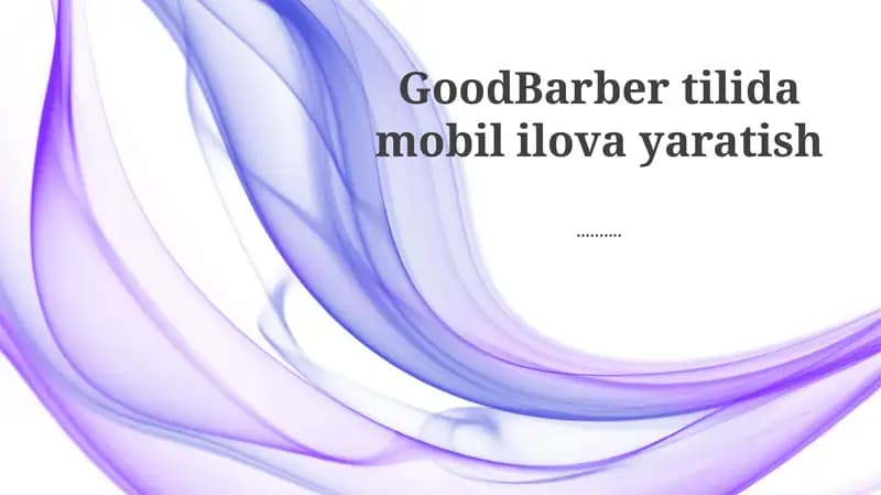 Ilovaning dizayni