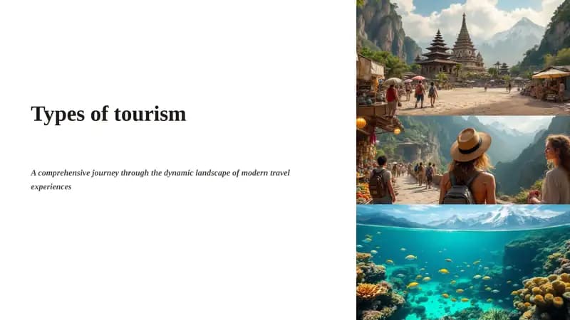 Types of tourism