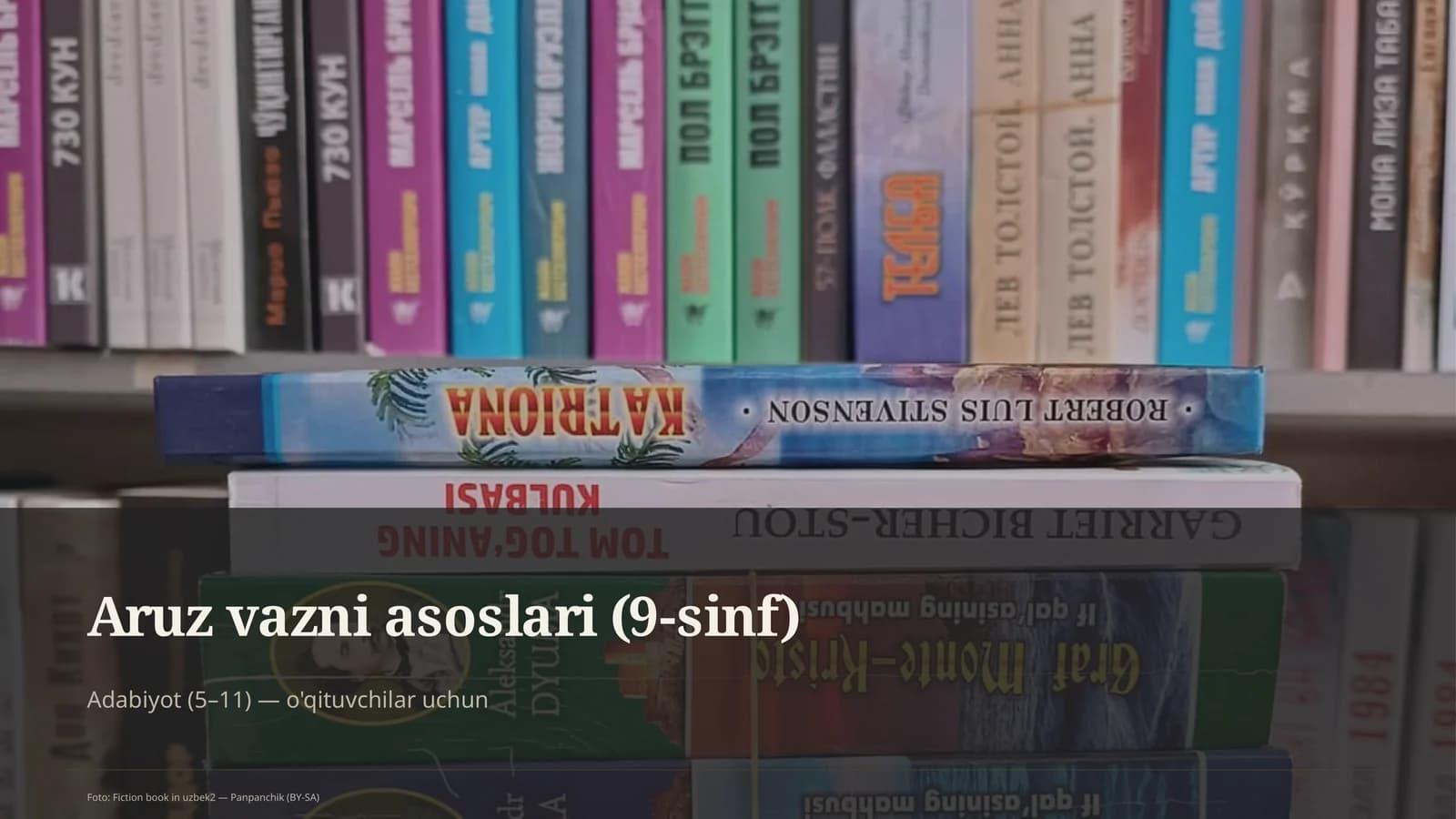 Aruz vazni asoslari (9-sinf)