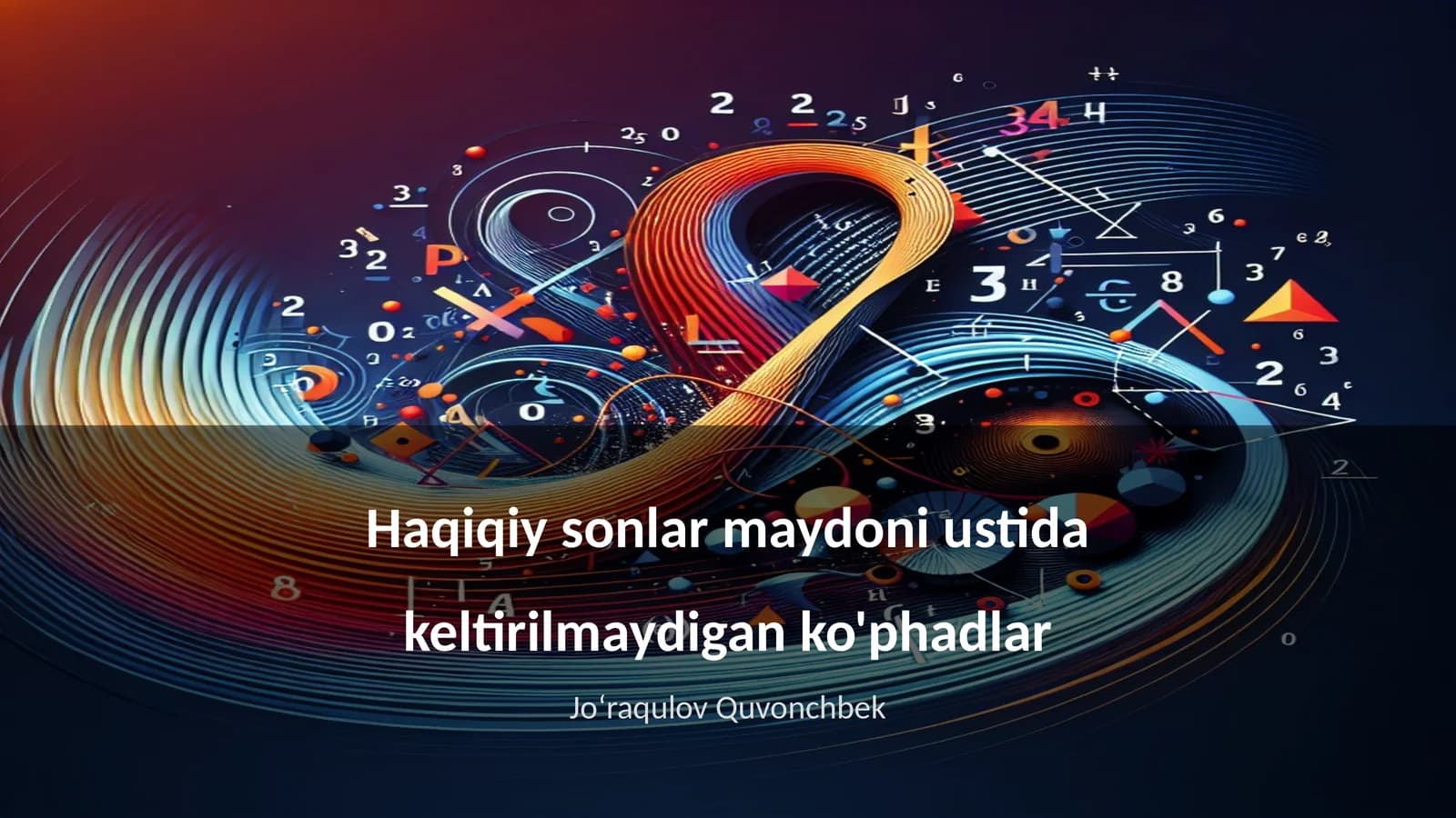 Haqiqiy sonlar maydoni