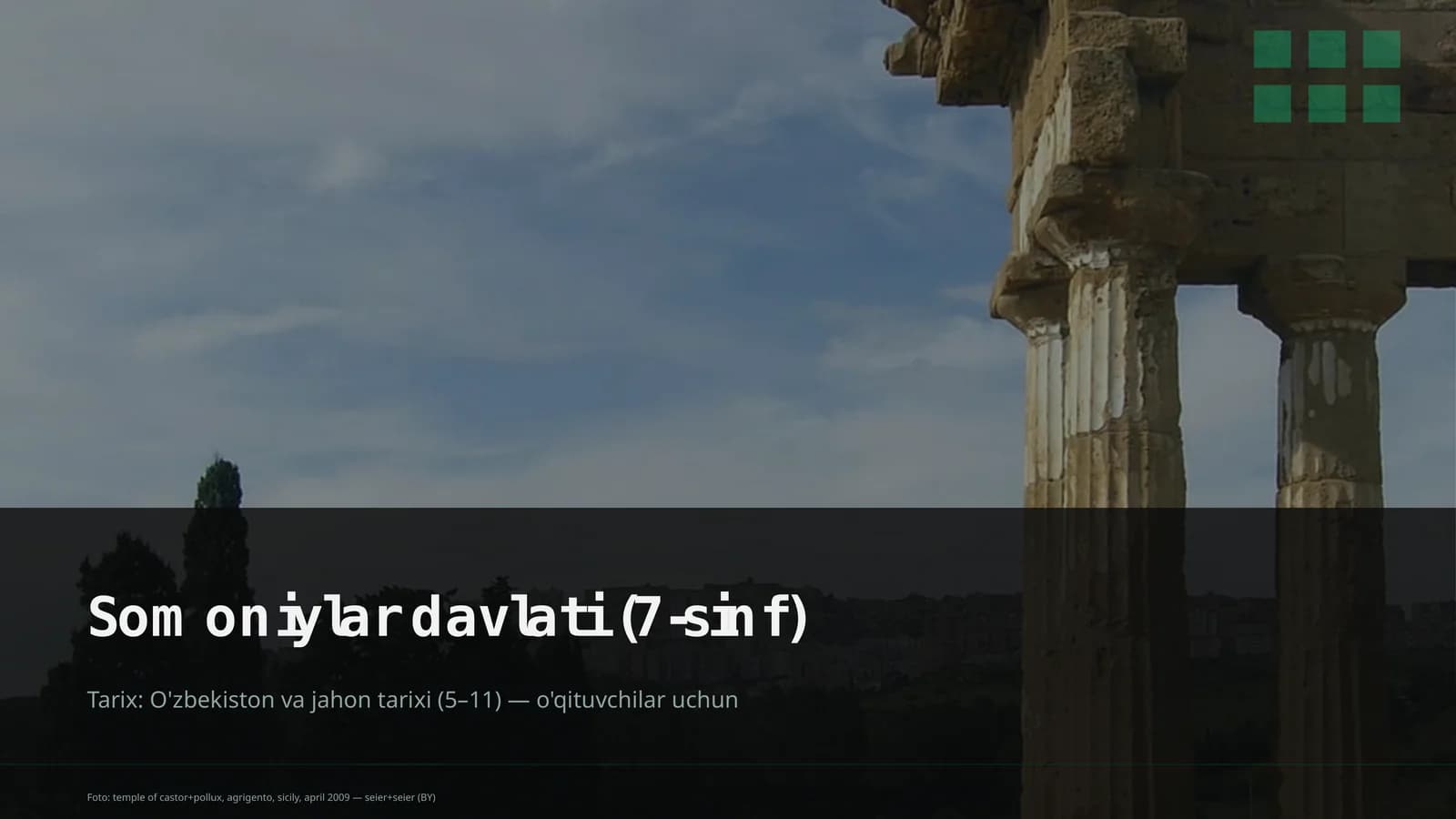 Somoniylar davlati (7-sinf)