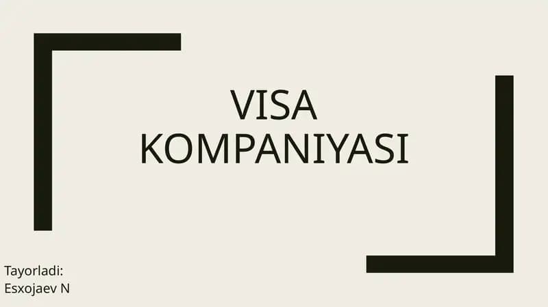 Visa kompaniyasi